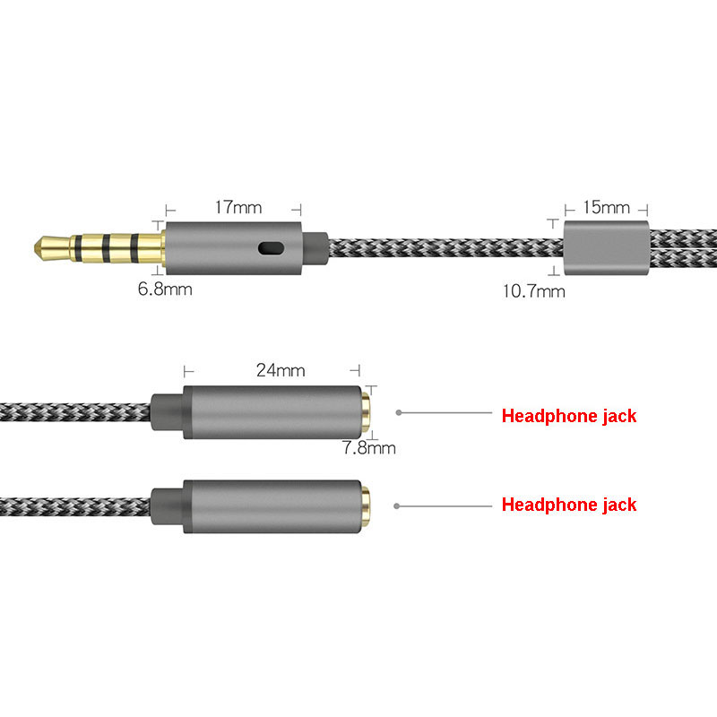 1PCS 3.5mm Audio Splitter Y Ja - Audio Splitter Y ulasan dan harga