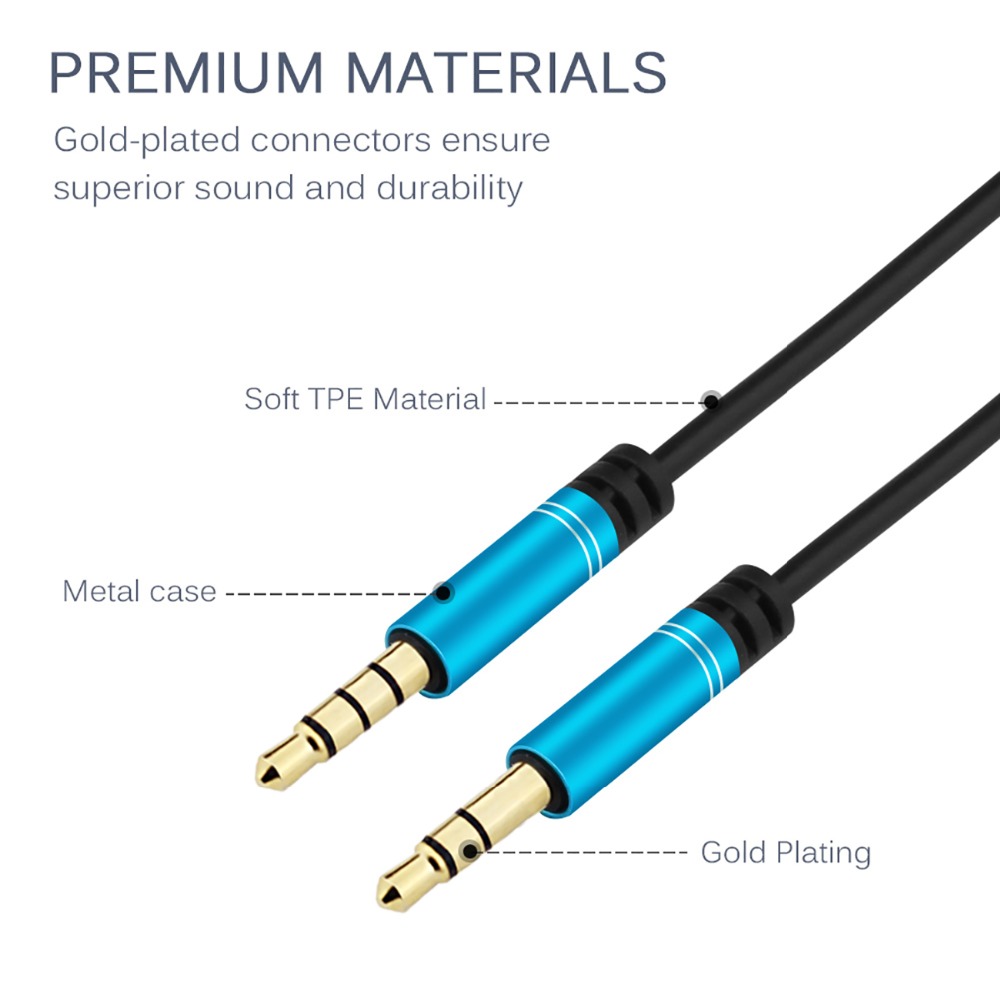 4.5FT Audio Cable for Skullcan - Wired Earphone Mic ulasan dan harga