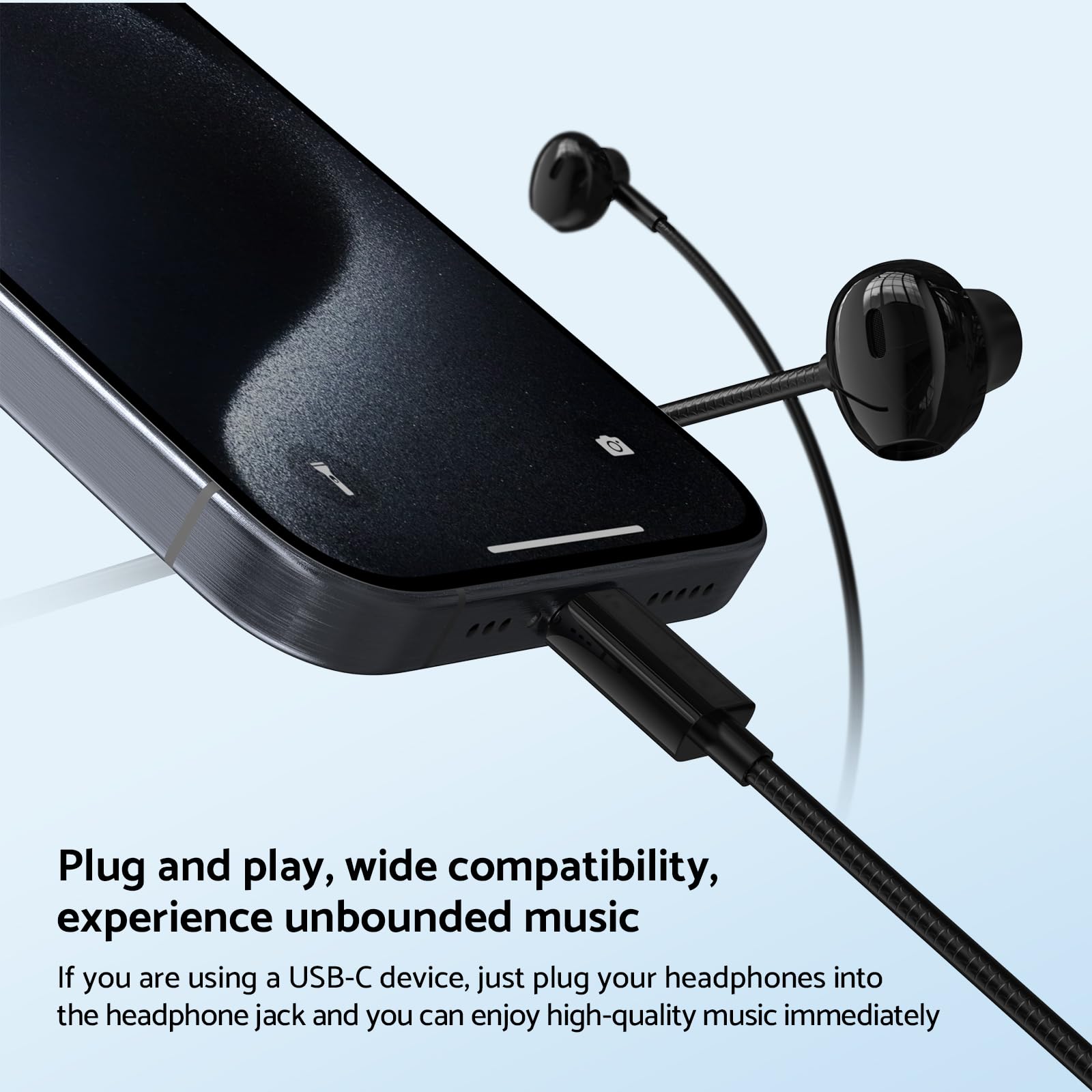 9D Bass Stereo Type C and 3.5m - Wired Earphone Mic ulasan dan harga