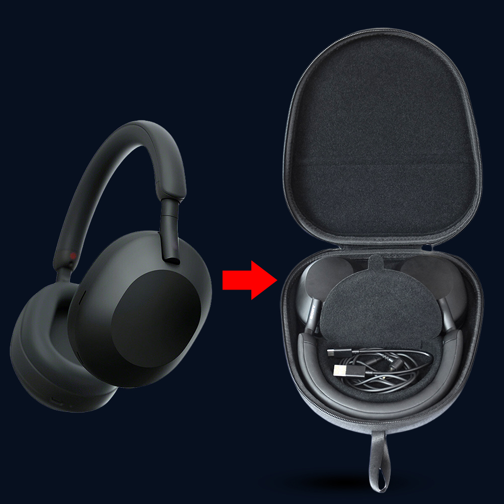 Hard Carrying Case Shockproof  - Headphone Case Hard ulasan dan harga
