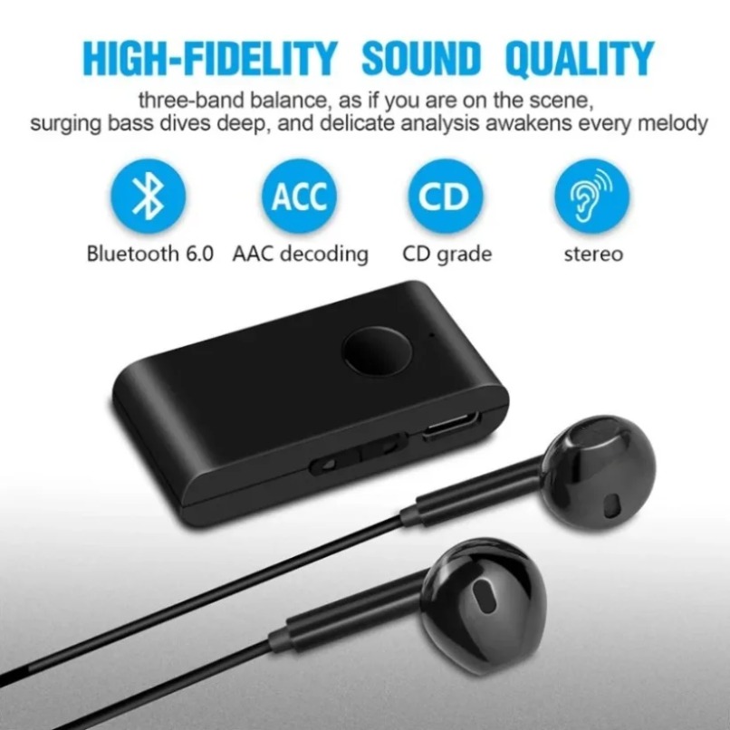 Bluetooth 5.0 Audio Receiver w - Bluetooth Adapter Receiver ulasan dan harga