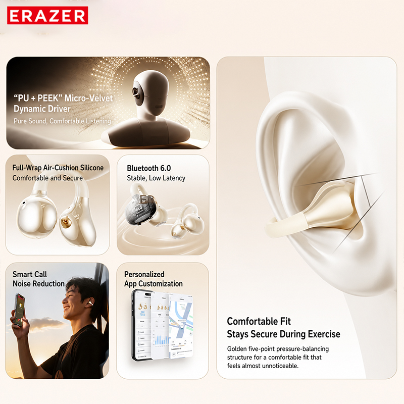 Erazer EX338 Bluetooth Earphon - Usb C Earphone ulasan dan harga