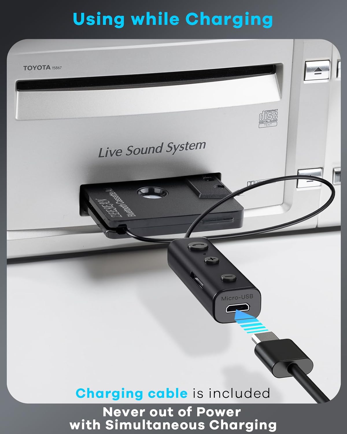 Car Bluetooth 5.1 Cassette Ada - Bluetooth Adapter Receiver ulasan dan harga