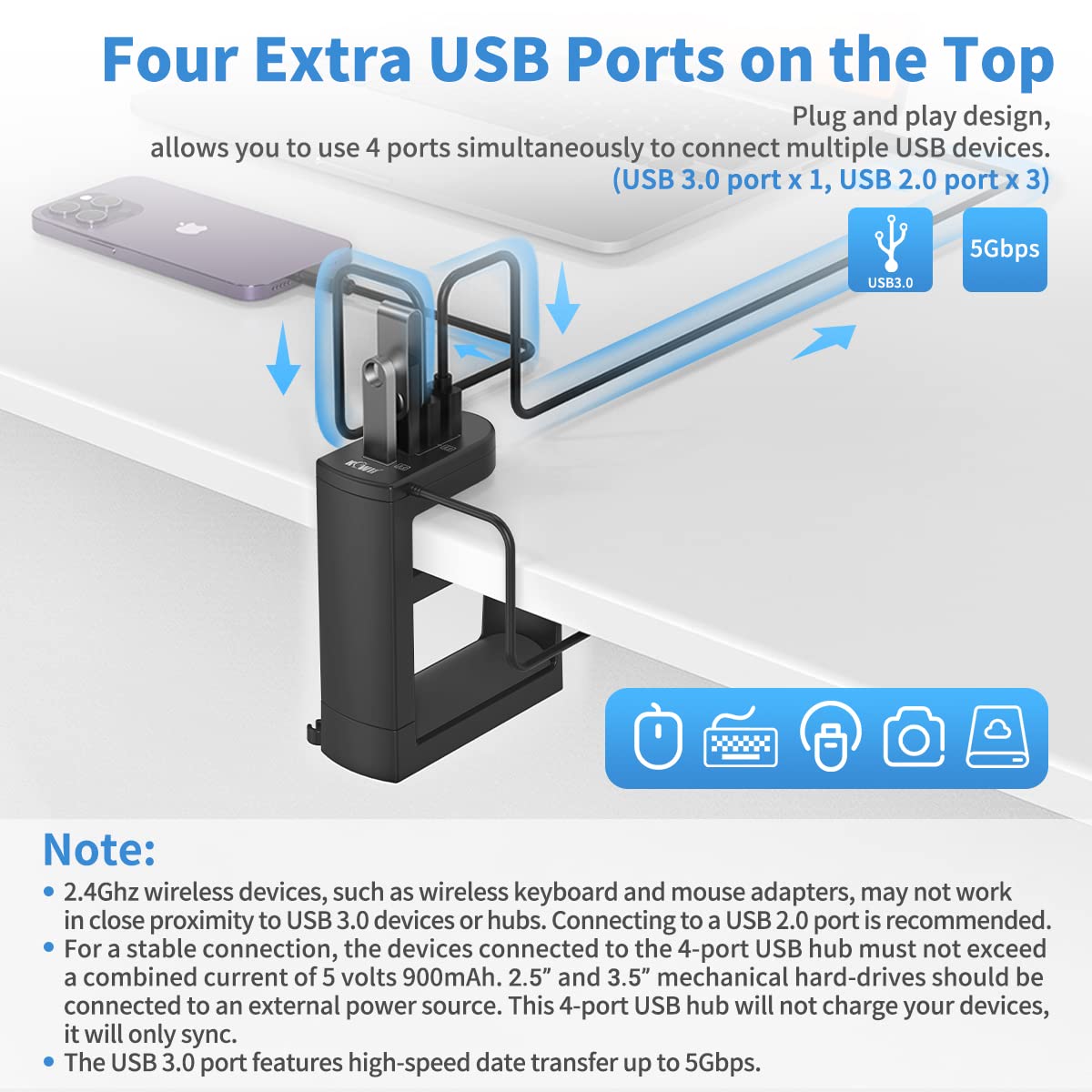 KWIFOTOS PC Gaming Headphone S - Headphone Stand Desk ulasan dan harga